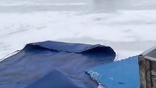 Лютые туристы на лодке знакомство с нашей рыбалкой на озере