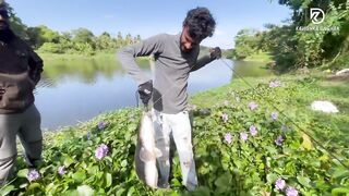 Sri Lanka - Maguru Oya Fishing странный опыт с рыбой из දැදුරු ඔය