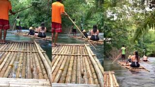 Sutingroup bamboo rafting Khao Lak Phangnga in Thailand 
