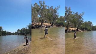 Спокойный день на реке Муррей, ловля марикарпа в Австралии