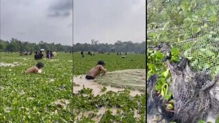 Простой день у озера Seimrab рыбалка и ведро живой рыбы