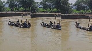 Заброс неводом с лодки: реалистичный cast net и улов до краёв