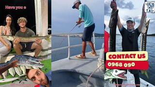 Phu Quoc/Фукуок барракуда на крючке бывало так у тебя на море?