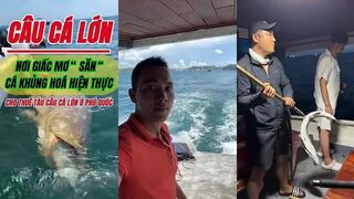 SĂN CÁ “ KHỦNG “ Ở PHÚ QUỐC : CHO THUÊ TÀU RIÊNG ĐI CÂU CÁ LỚN. #phuquoc #caucalon #caucaphuquoc