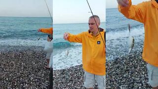 Рыбалка с берега в Kemer Турция что клюет у камней и на какой монтаж