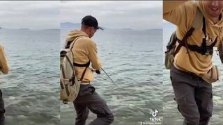 Эгейское море день у воды и спокойная ловля на волне