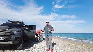 Tekirova Kıyıdan Balık Avındayız [4K] - Tral, Levrek, Çupra, Mırmır Merası #SurfCasting
