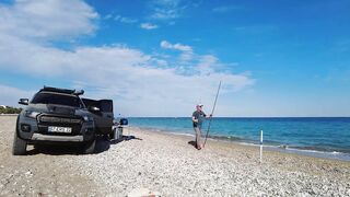 Tekirova Kıyıdan Balık Avındayız [4K] - Tral, Levrek, Çupra, Mırmır Merası #SurfCasting