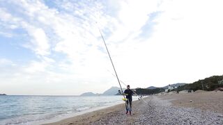 Tekirova Kıyıdan Balık Avındayız [4K] - Tral, Levrek, Çupra, Mırmır Merası #SurfCasting