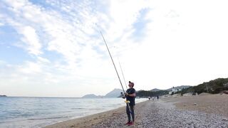 Tekirova Kıyıdan Balık Avındayız [4K] - Tral, Levrek, Çupra, Mırmır Merası #SurfCasting