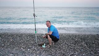 Kemer Çamyuva Akbader surfcasting 4K проверка точки и первые поклевки