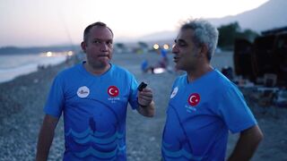 Kemer Çamyuva Akbader surfcasting 4K проверка точки и первые поклевки