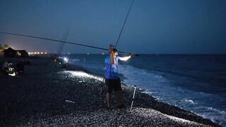 Kemer Çamyuva Akbader surfcasting 4K проверка точки и первые поклевки