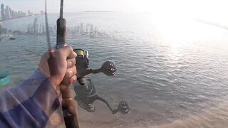 Doha Corniche milkfish как удержать на крючке и не слить у камней
