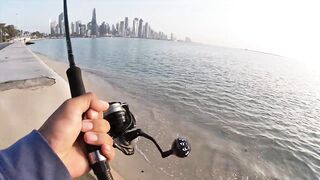 Doha Corniche milkfish как удержать на крючке и не слить у камней
