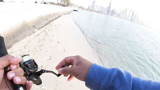 Doha Corniche milkfish как удержать на крючке и не слить у камней