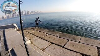 Doha Corniche 16.02.2022, прогулка вдоль воды и тихая ловля у камней