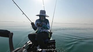 Doha Qatar/Доха каяк троллинг с Maguro samurai v2 PE1-3 на море