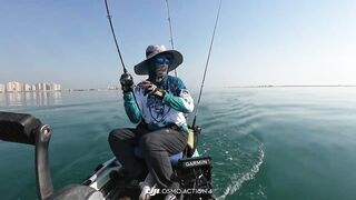 Doha Qatar/Доха каяк троллинг с Maguro samurai v2 PE1-3 на море