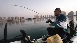 Doha Qatar/Доха каяк троллинг с Maguro samurai v2 PE1-3 на море