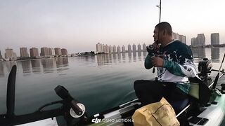 Doha Qatar/Доха каяк троллинг с Maguro samurai v2 PE1-3 на море