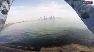 морская рыбалка в Doha Corniche (Qatar) shore jigging и кастинг с берега