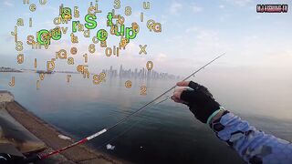 морская рыбалка в Doha Corniche (Qatar) shore jigging и кастинг с берега