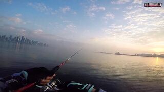 морская рыбалка в Doha Corniche (Qatar) shore jigging и кастинг с берега