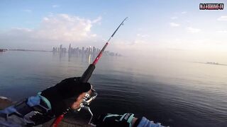 морская рыбалка в Doha Corniche (Qatar) shore jigging и кастинг с берега