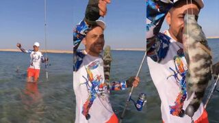 Sharm, مغامره مع الاسماك у берега что за улов был?