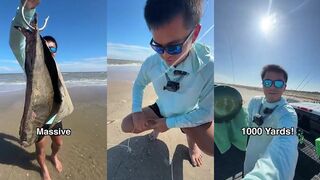 Using MASSIVE Bait At The Beach And This HAPPENED...(Part 1)