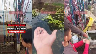 Danau Buyan Bedugul Bali рыбалка на озере и тихая природа вокруг