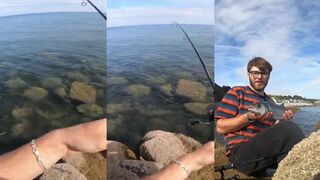 Первый sea bass на приманку - какая проводка сработала с первого заброса?