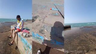 الدار البيضاء (Casablanca) сильный спот у океана и правда ли без улова не уйдешь