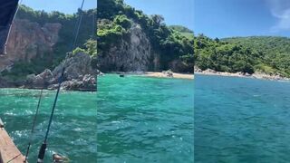 Da Nang Дананг красивый день на воде морская рыбалка и спокойный клев