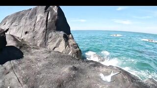 Ngày nắng mũi nghê sơn trà đà nẵng # câu cá biển