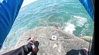 Ngày nắng mũi nghê sơn trà đà nẵng # câu cá biển