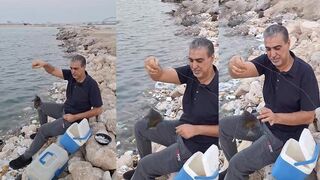 Bahrain/البحرين حداق на берегу утром что клюет и какой монтаж проще