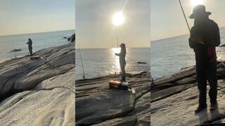 หัวหิน Hua Hin короткие кадры с берега что ловят чаще утром или вечером?