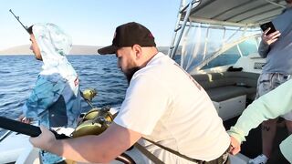 Turkey (Турция) тунец больше человека как держат рыбу и чем заканчивается бой