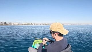 Antalya Konyaaltı рыбалка с каяка и мой рекордный трофей