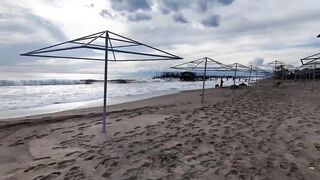 Морская рыбалка на пляже Kadriye Antalya первый опыт с берега