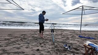 Морская рыбалка на пляже Kadriye Antalya первый опыт с берега