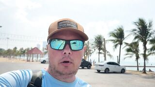 Морская рыбалка в Pattaya - твичинг с берега по прибойной волне