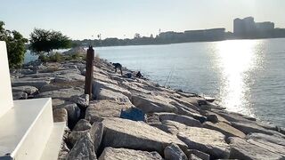 Pattaya (Паттайя) Ban Amphur есть улов с берега и что сработало по наживке