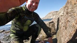 Волна с утра пугала сильнее воды, а под Меганом я все равно нашел и рыбу, и краба