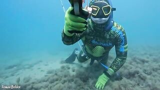 Волна с утра пугала сильнее воды, а под Меганом я все равно нашел и рыбу, и краба