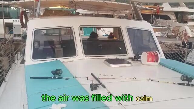 Яхта с женщиной-капитаном на морской рыбалке в Анталии