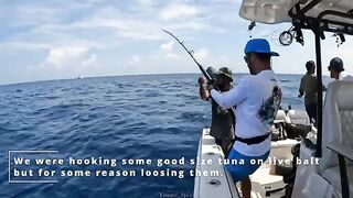 Желтоперый на мальдивской лодке - морская рыбалка на Мальдивах