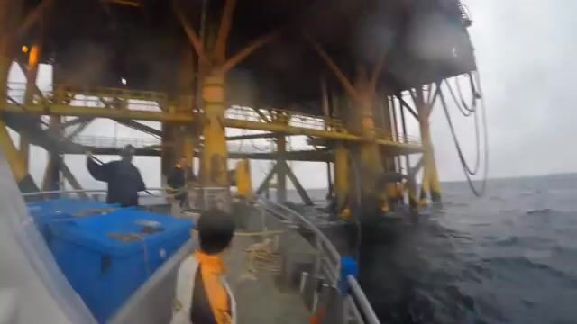 Нефтяная вышка и ночной кальмар - рыбалка в Гонконге с лодки